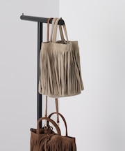 AULENTTI／スエードフリンジショルダーバッグ