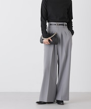 ハイウエストツータックワイドパンツ