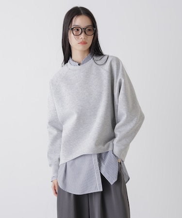 ソフトダンボールドルマンコクーンシルエットプルオーバー