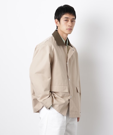 オーバージャケット「WARP PRINT」ライニング／撥水