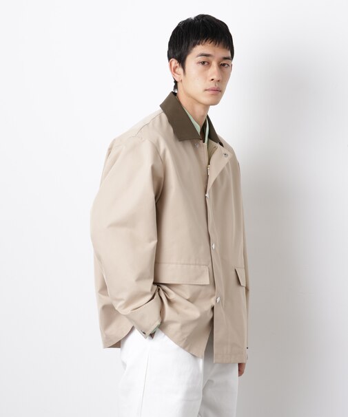 オーバージャケット「WARP PRINT」ライニング／撥水