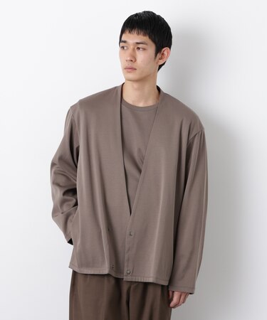 「FORMAL JERSEY」ノーカラーカーディガン
