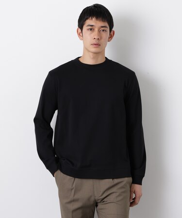 「FORMAL JERSEY」モックネックカットソー長袖