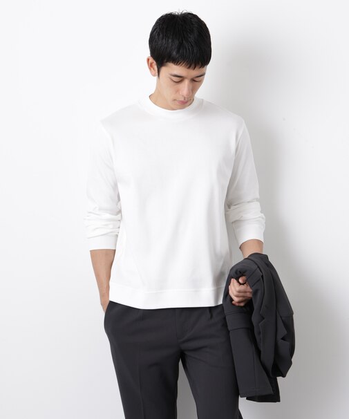 「FORMAL JERSEY」モックネックカットソー長袖