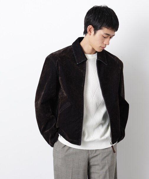 フロッキーデニム スポーツジャケット