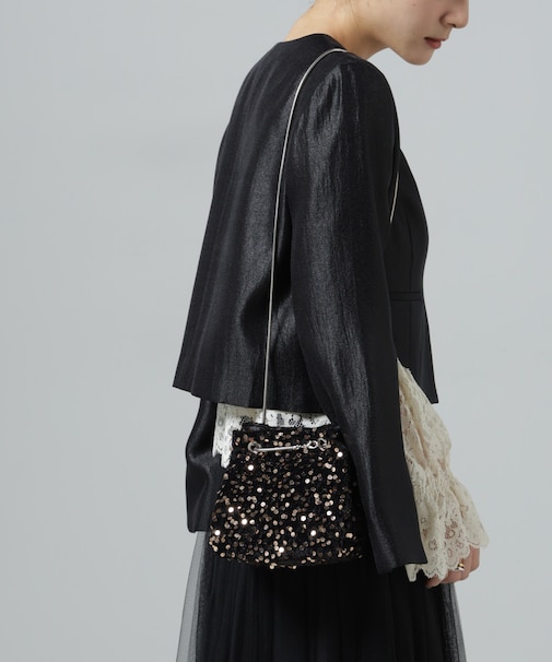 スパンコール巾着バッグ