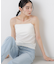 ストレッチポンチカップ付きベアトップキャミソール
