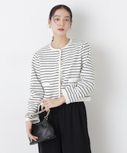 ゴールドボタンニットジャケット