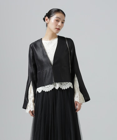 スリットスリーブショートジャケット