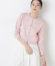 強撚コットンコンパクトカーディガン