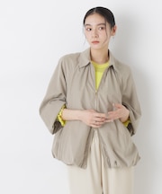 ライトスエードギャザーバルーンブルゾン