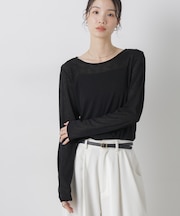 スラブシアーロングスリーブTシャツ