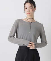 スラブシアーロングスリーブTシャツ