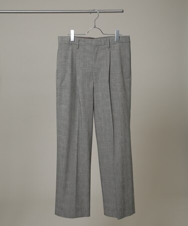 グレンチェックストレートパンツ（セットアップ可）