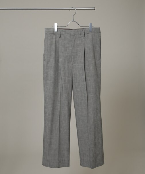 グレンチェックストレートパンツ（セットアップ可）