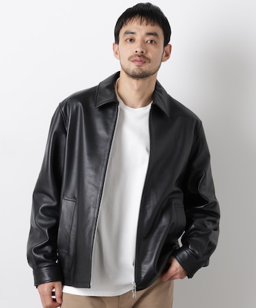 レザーシングルライダースジャケット