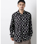 「EDITRIAL PRINT」アートフラワーシャツ