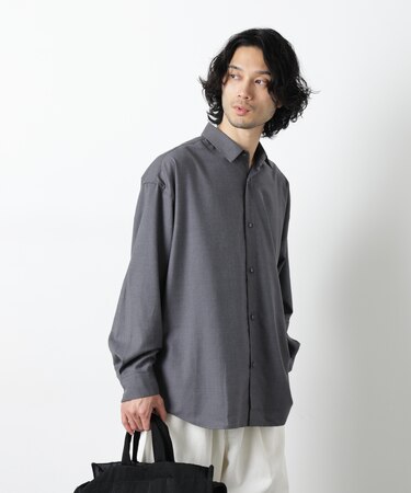 ビッグドレープシャツ 長袖