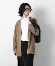 ダブルジャージー着流しカーディガン