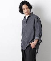 ｢OtoNANO｣大人のワイドシャツ デニムシャツ 長袖