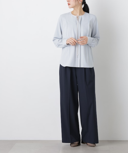 トロストレッチ2タックワイドパンツ(セットアップ可)