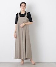 ワイドフレアサロペット