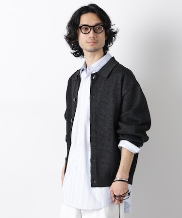 ギマポロカラーニットジャケット