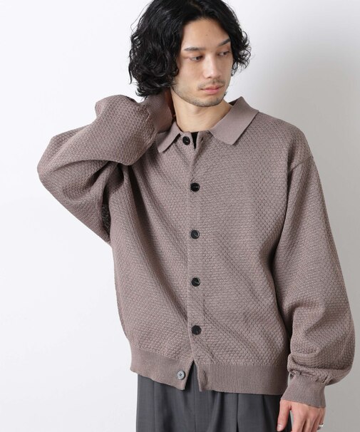 ギマポロカラーニットジャケット