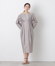 コンストラクテッドシェイプチェックワンピース