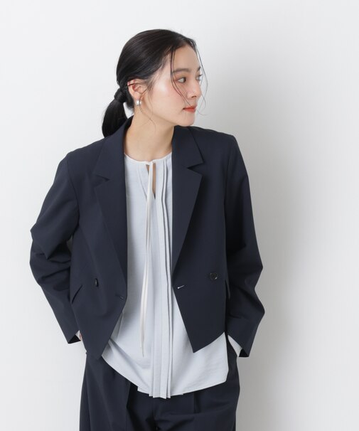 トロストレッチショートダブルジャケット(セットアップ可)