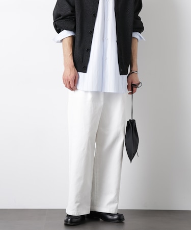 「OtoNANO」大人のワイドデニムパンツ