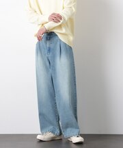 「OtoNANO」大人のワイドデニムパンツ