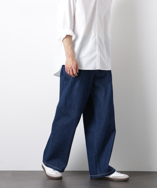 「OtoNANO」大人のワイドデニムパンツ