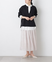 シャイニーサテンプリーツスカート