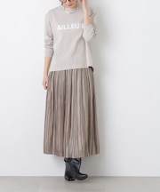 シャイニーサテンプリーツスカート