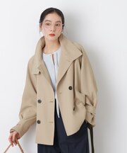 エアリーツイルベルテッドショートコート