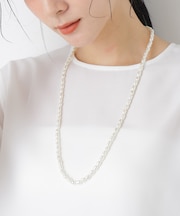 フェイクバロックパール1連ネックレス