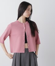 洗濯機洗い可UVカット接触冷感半袖カーディガン