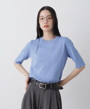 洗濯機洗い可UVカット接触冷感半袖ニット