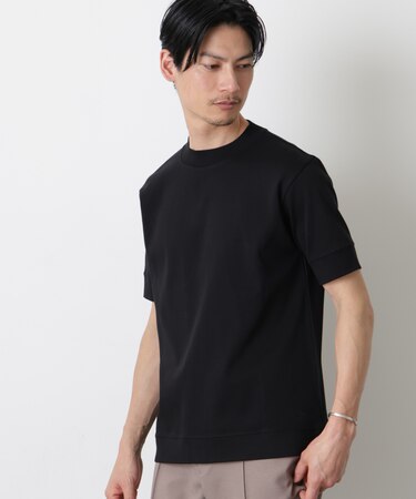 「FORMAL JERSEY」モックネックカットソー半袖