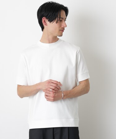 「FORMAL JERSEY」モックネックカットソー半袖