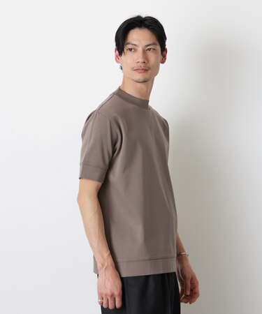 「FORMAL JERSEY」モックネックカットソー半袖