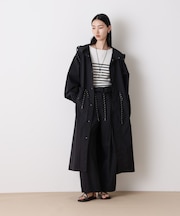 「STEVELOUR」コットンナイロンロングボリュームブルゾン(セットアップ可)