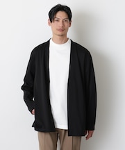 「モダンコンフォート」ダブルジャージー着流しカーディガン