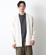 「モダンコンフォート」フェイクスエードトッパーカーディガン