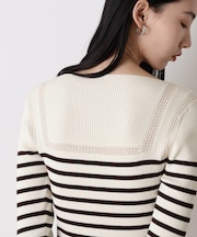 「STEVELOUR」ボーダーフィットニット