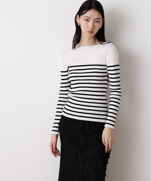 「STEVELOUR」ボーダーフィットニット