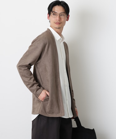 フェイクスエードトッパーカーディガン