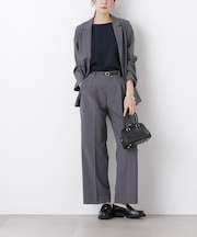 ライトファンクションタックセミワイドパンツ(セットアップ可)