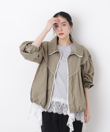 シアーライトギャザーブルゾン